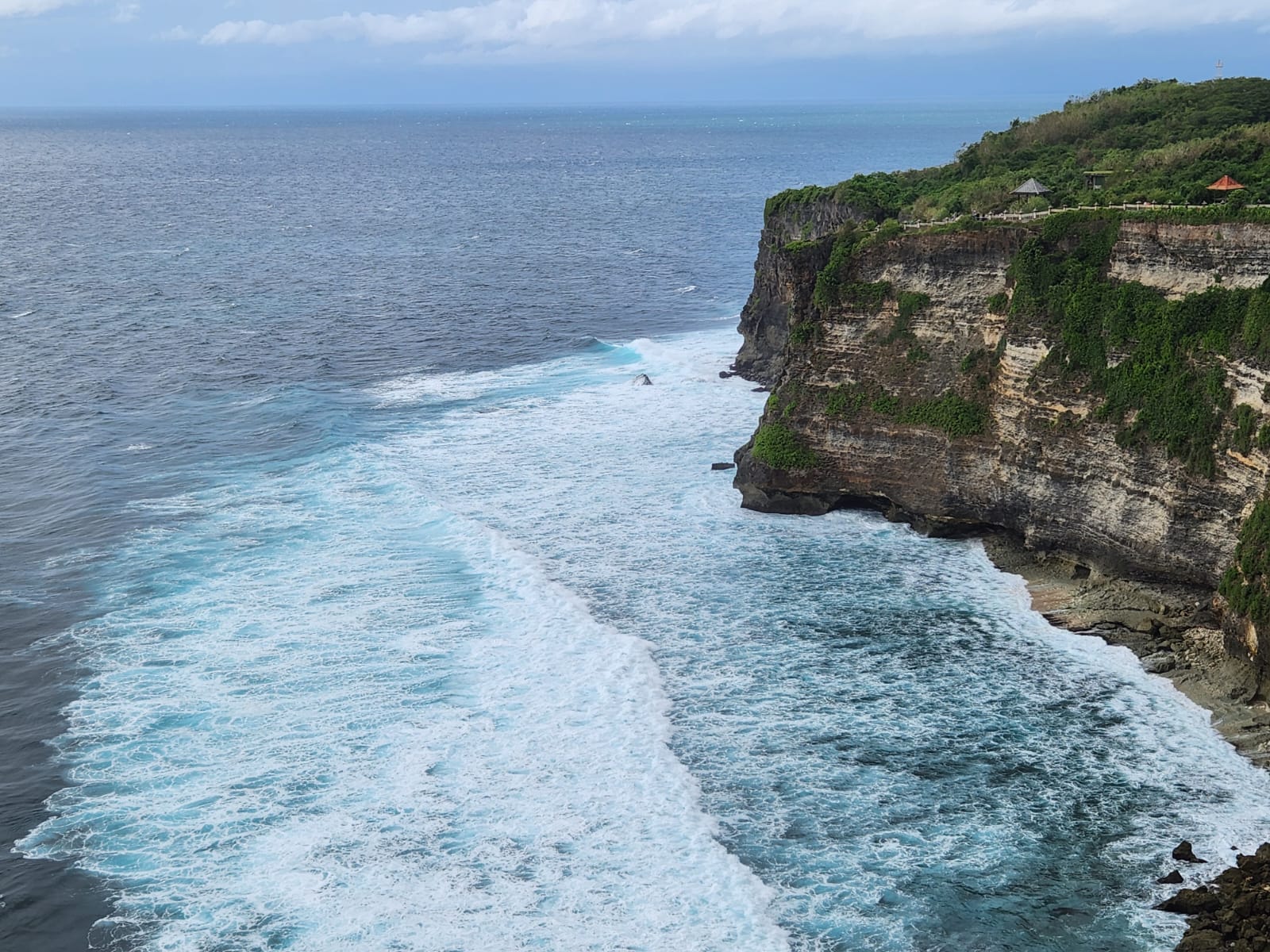 The Cliff, on the Java Sea in Bali, Indonesia, part of Indian Ocean